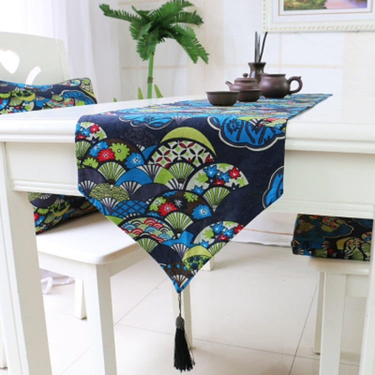 Ethnic Style Cotton and Linen Table Flag Printed Double Dining Table Placemat My Store