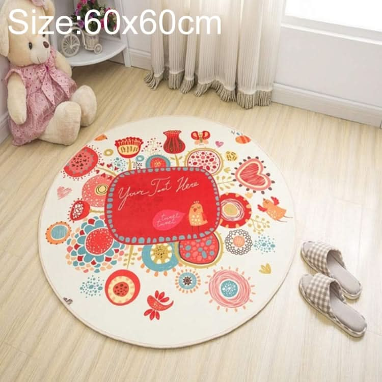 Circular Water Uptake Carpet  Floot Mat Cartoon Door Mat,, Series 2