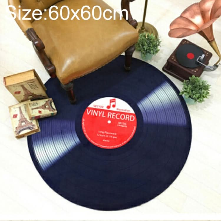 Creative Retro 3D DVR Record Carpet Round CD Floor Mat Home Decor Living Room Kid Bedroom Decoration  Rug,