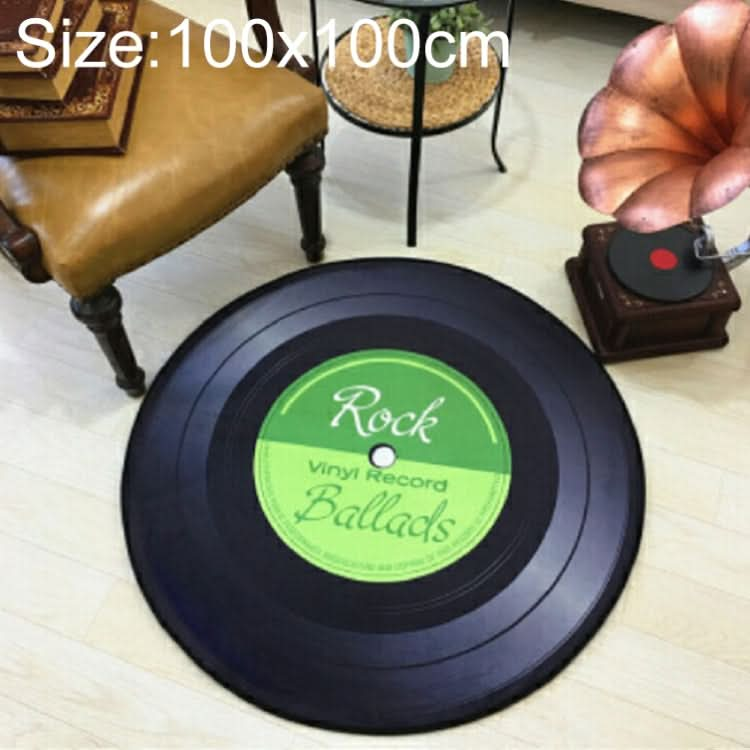 Creative Retro 3D DVR Record Carpet Round CD Floor Mat Home Decor Living Room Kid Bedroom Decoration  Rug, Reluova