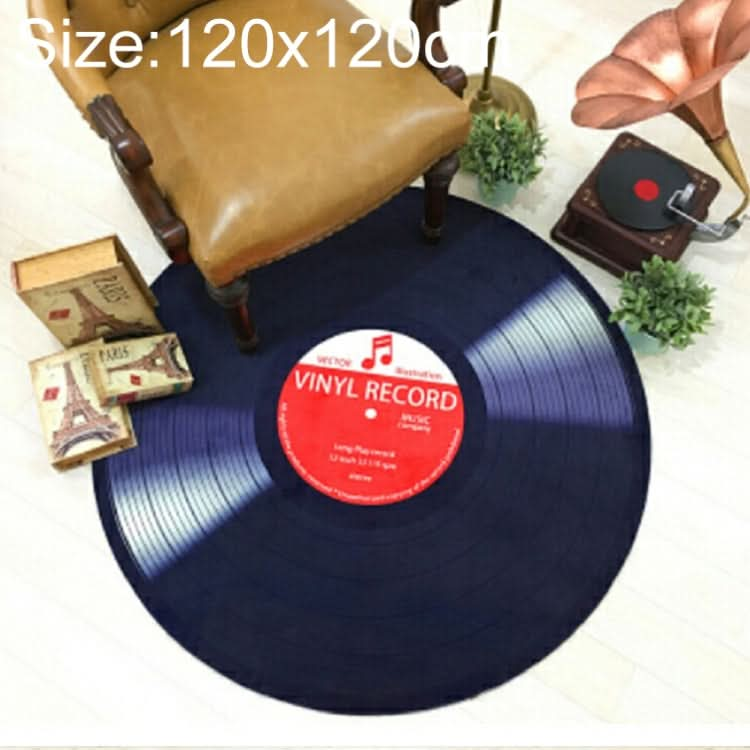 Creative Retro 3D DVR Record Carpet Round CD Floor Mat Home Decor Living Room Kid Bedroom Decoration  Rug, Reluova