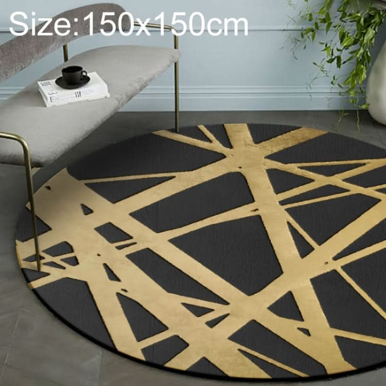 Luxury 3D Round Carpets Nordic style Pattern Rug Reluova