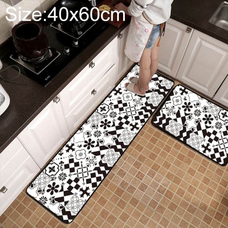 Geometric Lattice Carpet Kitchen Bath Antiskid Mat