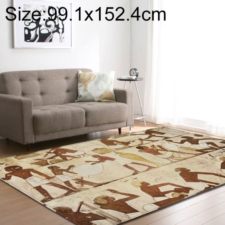 Retro Mat Flannel Velvet Carpet Play Basketball Game Mats Baby Crawling Bed Rugs, Series 1