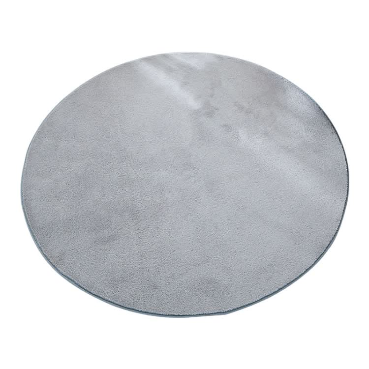 KSolid Round Carpet Soft Fleece Mat Anti-Slip Area Rug Kids Bedroom Door Mats, Series 3 Reluova