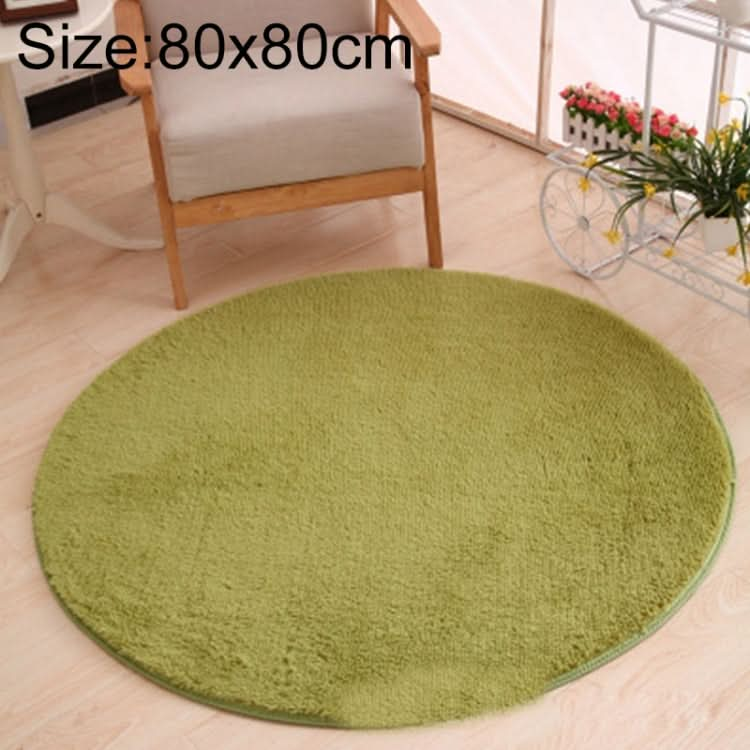 KSolid Round Carpet Soft Fleece Mat Anti-Slip Area Rug Kids Bedroom Door Mats, Series 3 Reluova