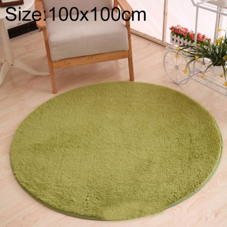 KSolid Round Carpet Soft Fleece Mat Anti-Slip Area Rug Kids Bedroom Door Mats, Series 2 Reluova