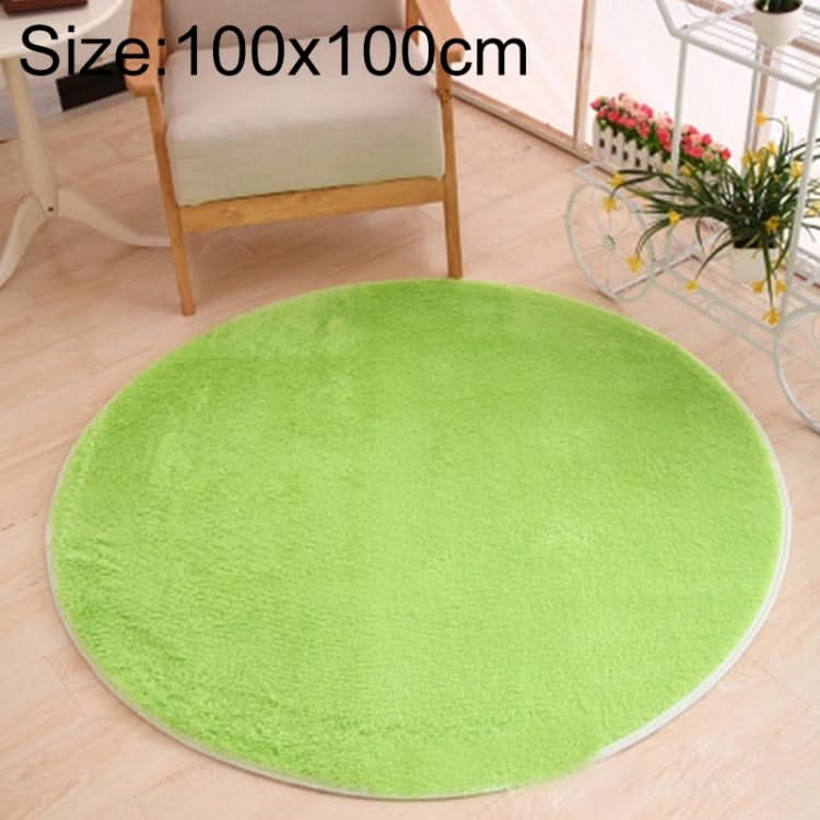 KSolid Round Carpet Soft Fleece Mat Anti-Slip Area Rug Kids Bedroom Door Mats, Series 2 Reluova