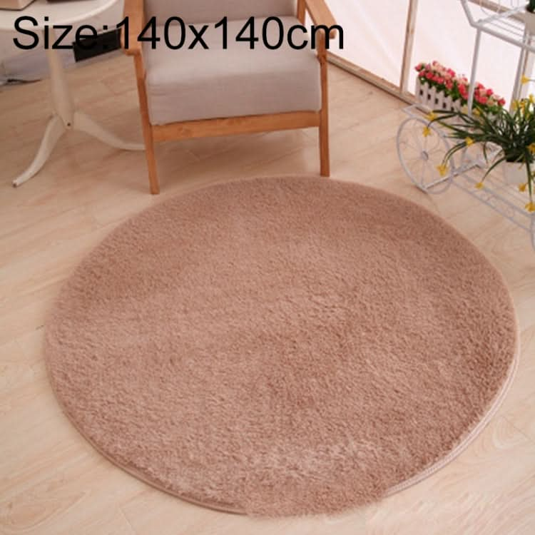 KSolid Round Carpet Soft Fleece Mat Anti-Slip Area Rug Kids Bedroom Door Mats, Series 1