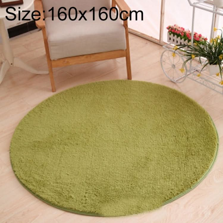 KSolid Round Carpet Soft Fleece Mat Anti-Slip Area Rug Kids Bedroom Door Mats, Series 2