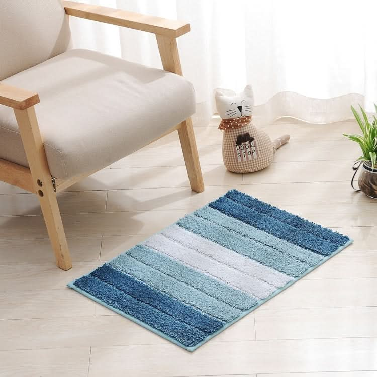 Stripe Indoor Anti-slip Bathroom Kitchen Floor Mat Microfiber Rug Carpet Reluova