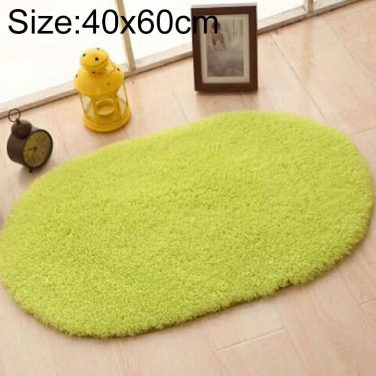 Faux Fur Rug Anti-slip Solid Bath Carpet Kids Room Door Mats Oval  Bedroom Living Room Rugs, Series 1 Reluova