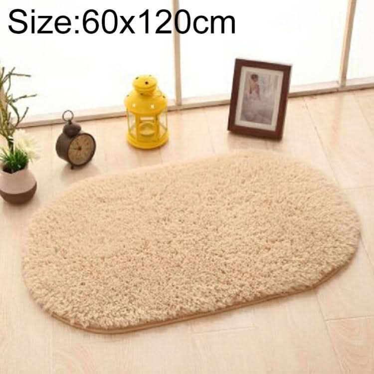 Faux Fur Rug Anti-slip Solid Bath Carpet Kids Room Door Mats Oval  Bedroom Living Room Rugs, Series 2