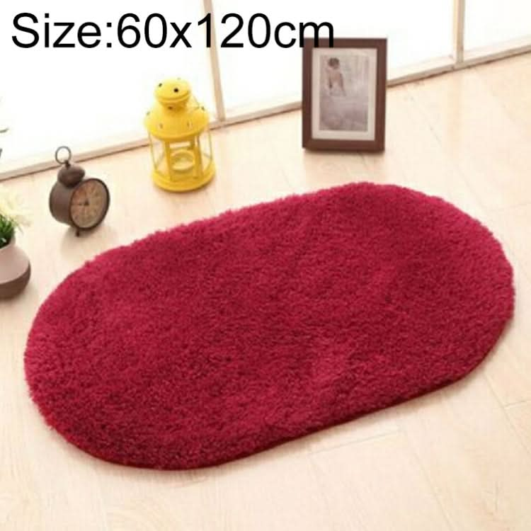 Faux Fur Rug Anti-slip Solid Bath Carpet Kids Room Door Mats Oval  Bedroom Living Room Rugs, Series 2 Reluova