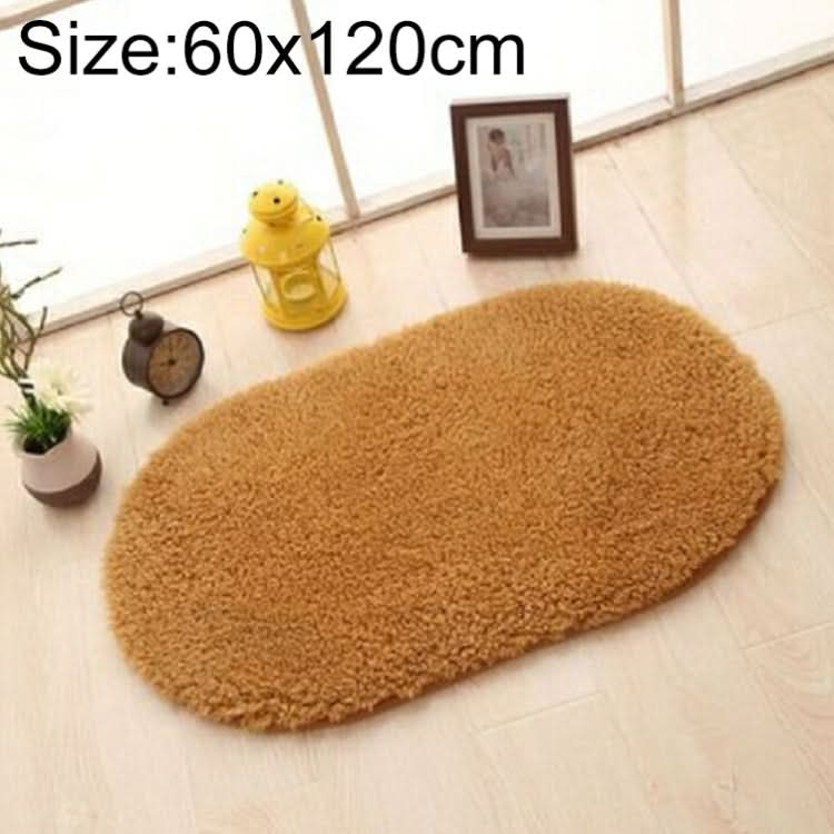 Faux Fur Rug Anti-slip Solid Bath Carpet Kids Room Door Mats Oval  Bedroom Living Room Rugs, Series 2