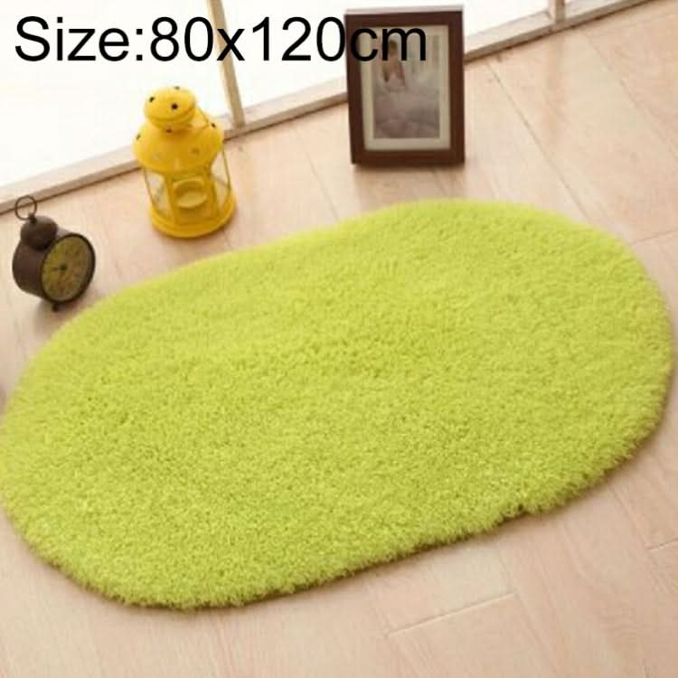 Faux Fur Rug Anti-slip Solid Bath Carpet Kids Room Door Mats Oval  Bedroom Living Room Rugs, Series 1 Reluova