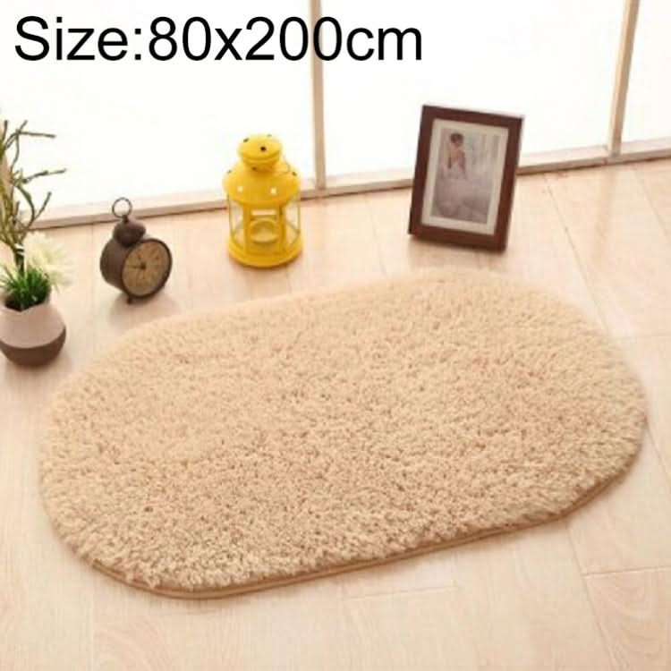 Faux Fur Rug Anti-slip Solid Bath Carpet Kids Room Door Mats Oval  Bedroom Living Room Rugs, Series 3