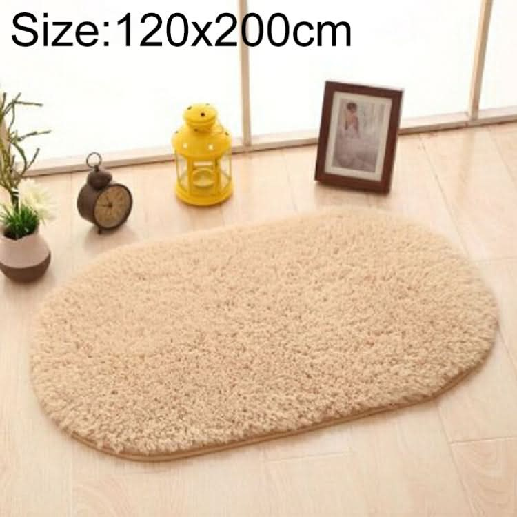 Faux Fur Rug Anti-slip Solid Bath Carpet Kids Room Door Mats Oval  Bedroom Living Room Rugs, Series 3 Reluova