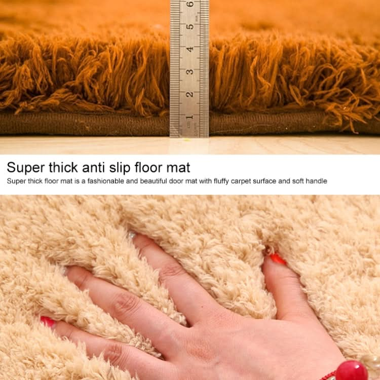 Faux Fur Rug Anti-slip Solid Bath Carpet Kids Room Door Mats Oval  Bedroom Living Room Rugs, Series 3