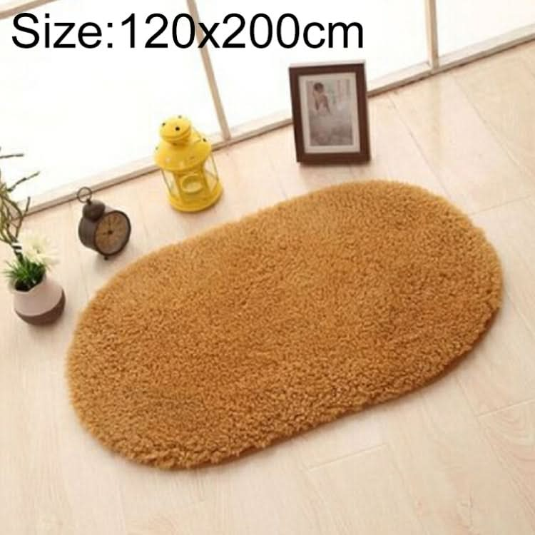 Faux Fur Rug Anti-slip Solid Bath Carpet Kids Room Door Mats Oval  Bedroom Living Room Rugs, Series 3 Reluova