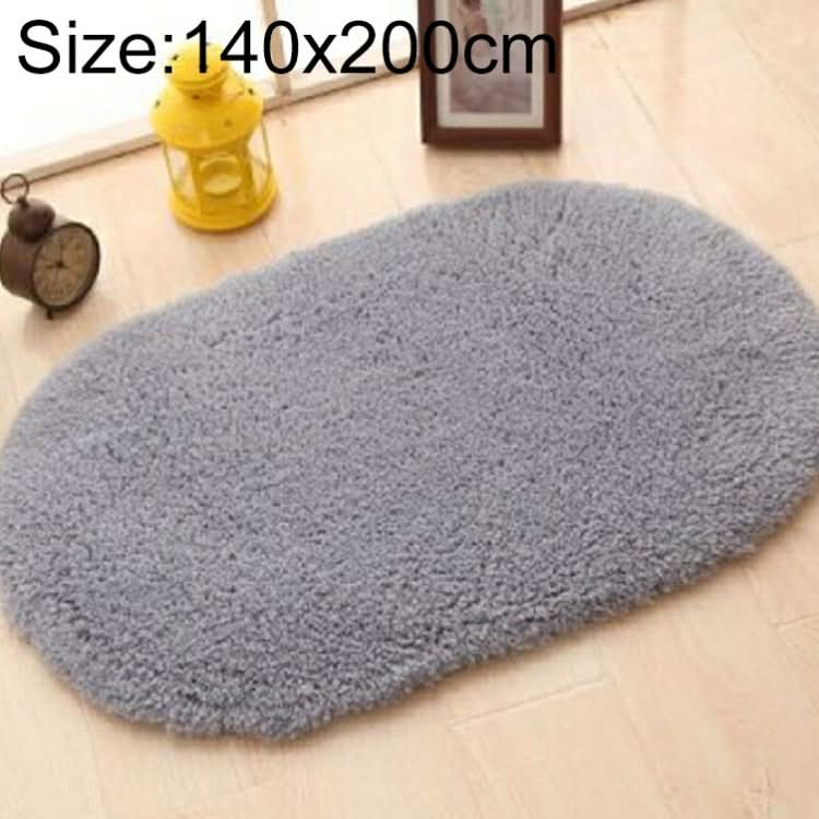 Faux Fur Rug Anti-slip Solid Bath Carpet Kids Room Door Mats Oval  Bedroom Living Room Rugs, Series 2 Reluova