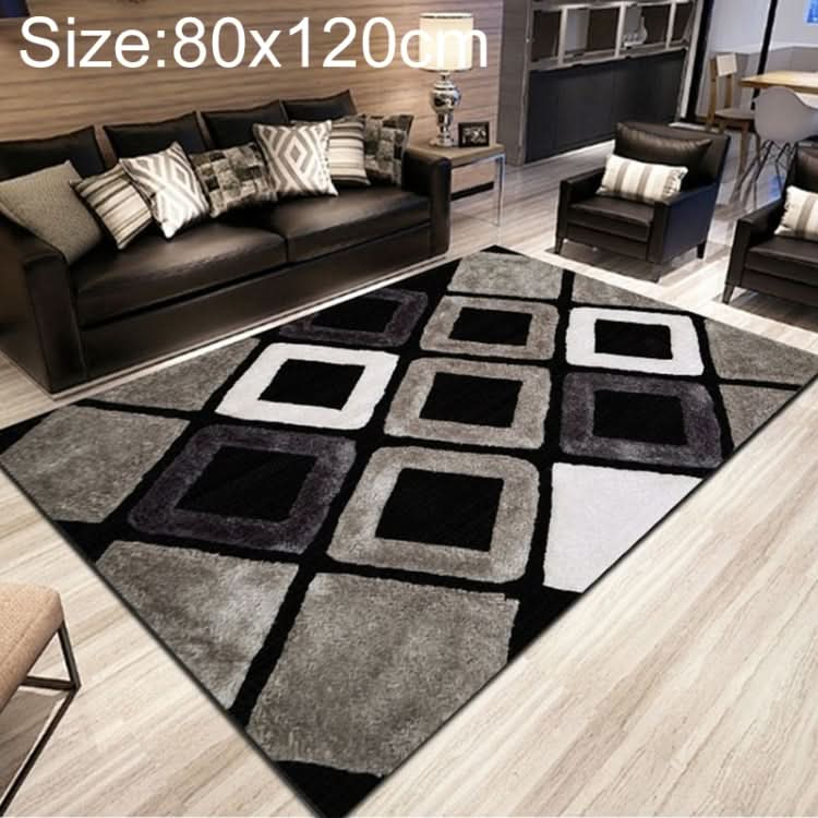 Simple Modern Abstract Lattice Carpets Living Room Bedroom Floor Mat