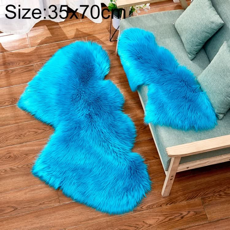 Creative Double Heart Imitation Wool Carpet Sofa Cushion Mat Plush Bedroom Living Room Floor Rugs, Series 3 Reluova