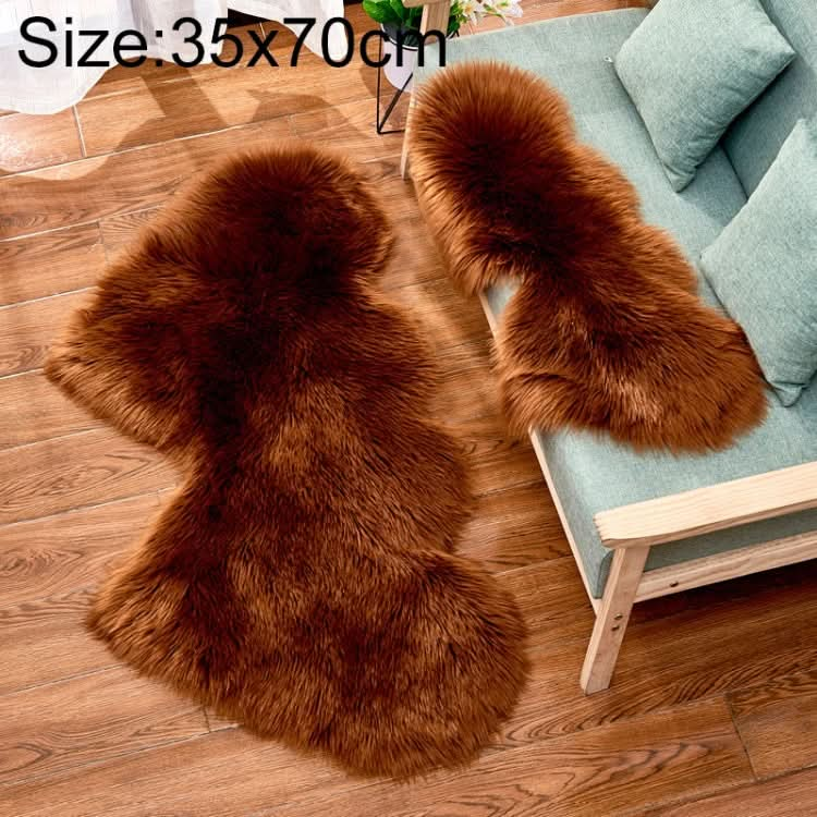 Creative Double Heart Imitation Wool Carpet Sofa Cushion Mat Plush Bedroom Living Room Floor Rugs, Series 3