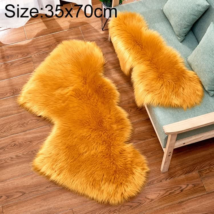 Creative Double Heart Imitation Wool Carpet Sofa Cushion Mat Plush Bedroom Living Room Floor Rugs, Series 3 Reluova