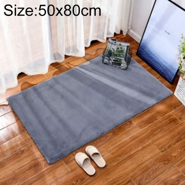 Rug Artificial Rabbit Hair Carpet Non-slip Floor Mats for Living Room Bedroom Balcony Home Decoration