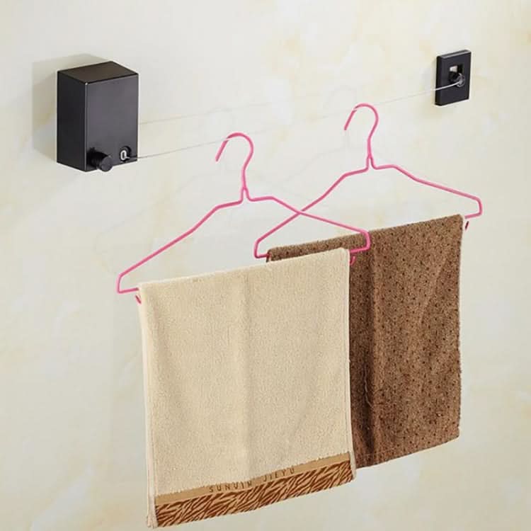 Retractable Indoor And Outdoor Clothes Wall Hanger Magic Drying Rack Balcony Bathroom Invisible Clothesline Wire Rope