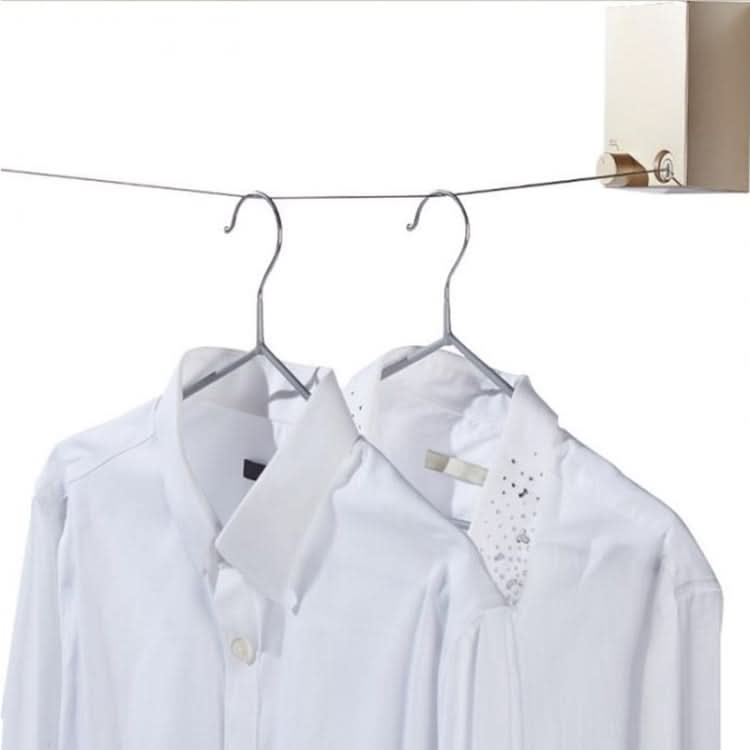 Retractable Indoor And Outdoor Clothes Wall Hanger Magic Drying Rack Balcony Bathroom Invisible Clothesline Wire Rope