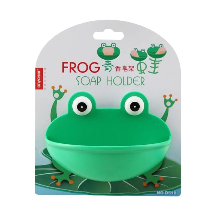 Bathroom Cute Cartoon Strong Suction Cup Drain Soap Box Reluova