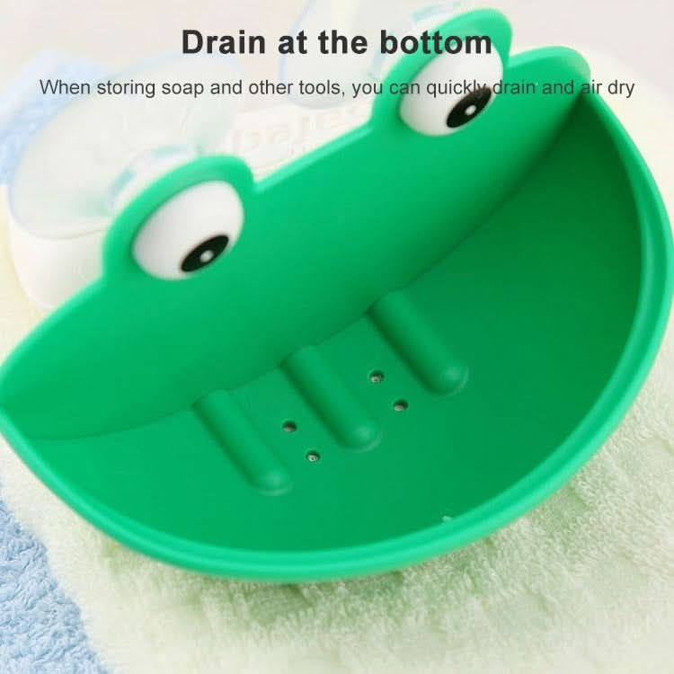 Bathroom Cute Cartoon Strong Suction Cup Drain Soap Box Reluova