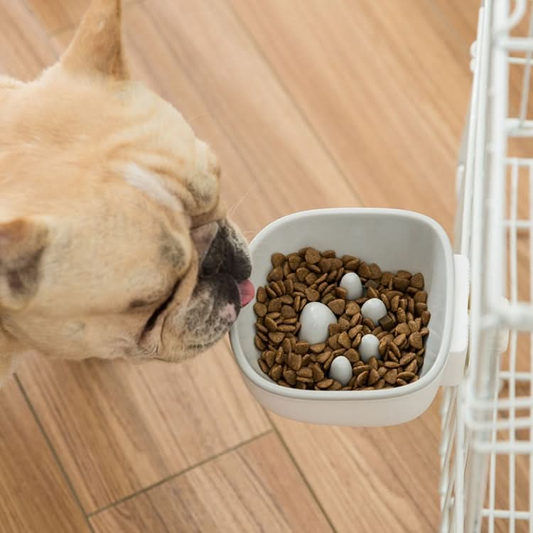 Dog and Cat Anti-choke Feeding Water Hanging Bowl Creative Plastic Pet Bowl - Reluova