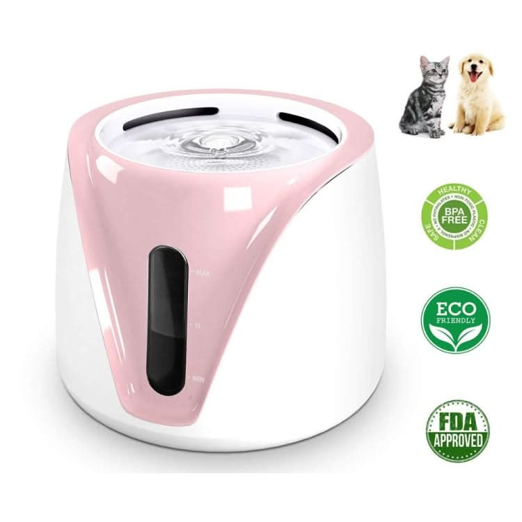 Pet Automatic Circulation Water Feeder Electric Running Water Anti-dry Burning Visual Water Level Drinking Machine, CN Plug - Reluova