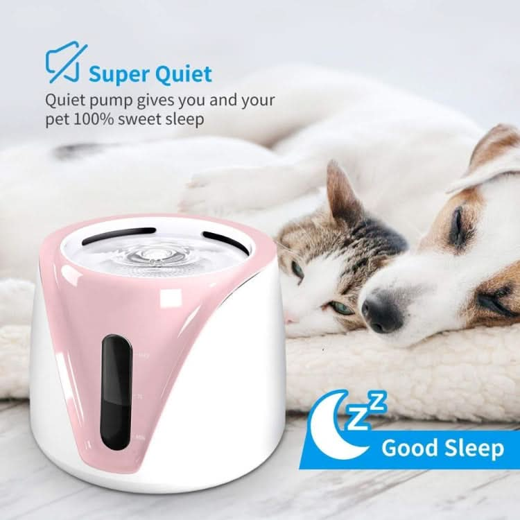 Pet Automatic Circulation Water Feeder Electric Running Water Anti-dry Burning Visual Water Level Drinking Machine, CN Plug - Reluova