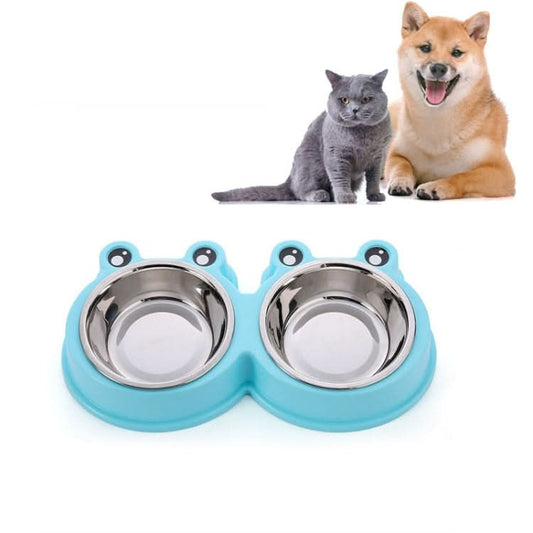 Stainless Steel Dog and Cat Double Bowl Pet Supplies - Reluova