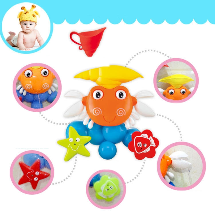 Children Bath Toys Crab Sunflower Shower Water Spray Bathroom Toys Reluova