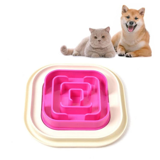 Pet Supplies Cats and Dogs Anti-skid Anti-choking Slow Food Pet Bowl - Reluova