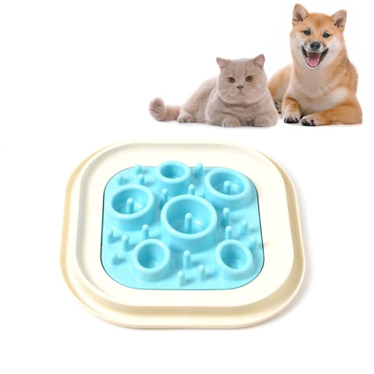 Pet Supplies Cats and Dogs Anti-skid Anti-choking Slow Food Pet Bowl - Reluova