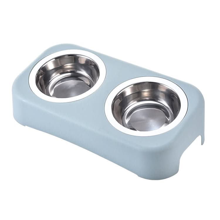 Candy Color Simple Stainless Steel Plastic Dog Cat Bowl Pet Double Bowl - Reluova