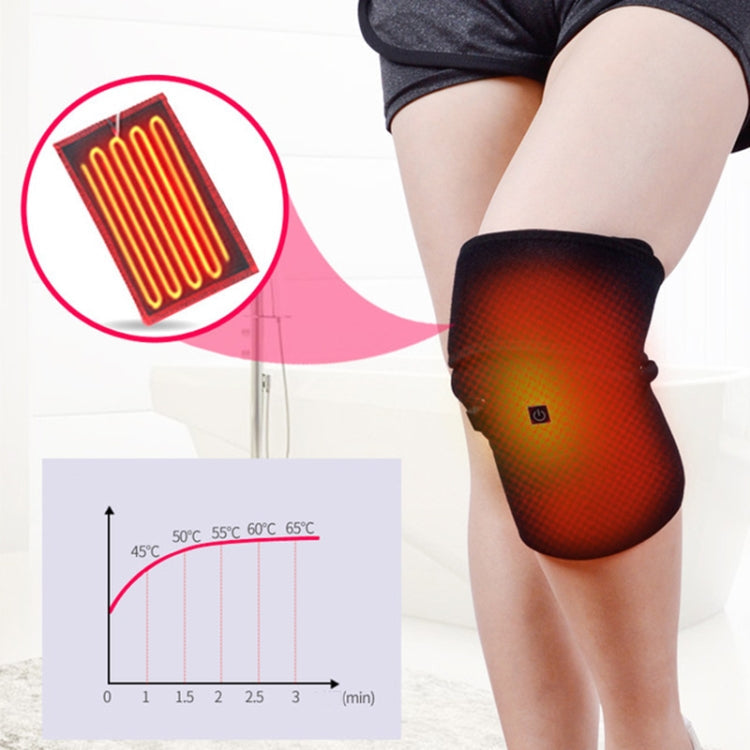 WT-R25 Electric Heating Knee Pads Hot Compress Leg Warmer Winter Knee Keep Warm Protective Gear with USB Data Cable Reluova