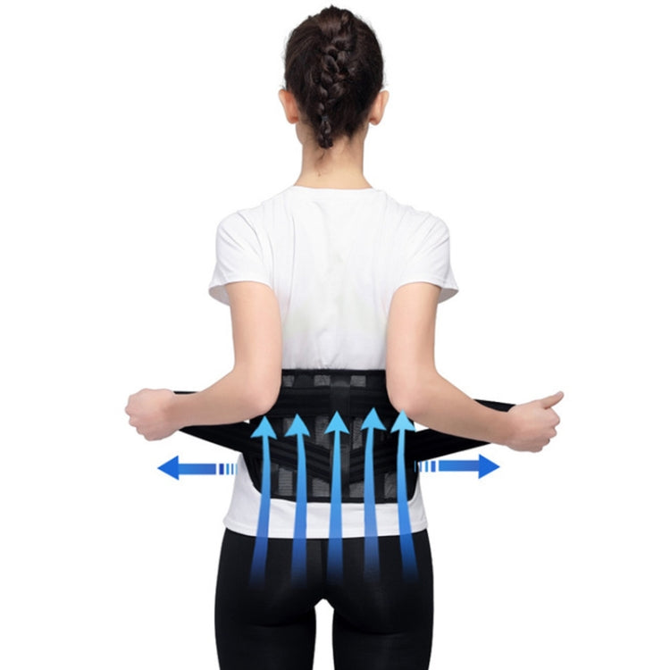 WOOTSHU WT-Y81 Breathable Lumbar Spine Steel Plate Lumbar Disc Waist Double Compression Strained Waist Protector Reluova