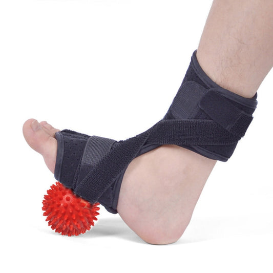 WOOTSHU JM03539 2 in 1 Plantar Fasciitis Splint Sprain Memory Cotton Aluminum Strip Splint Protective Gear + Massage Ball Set