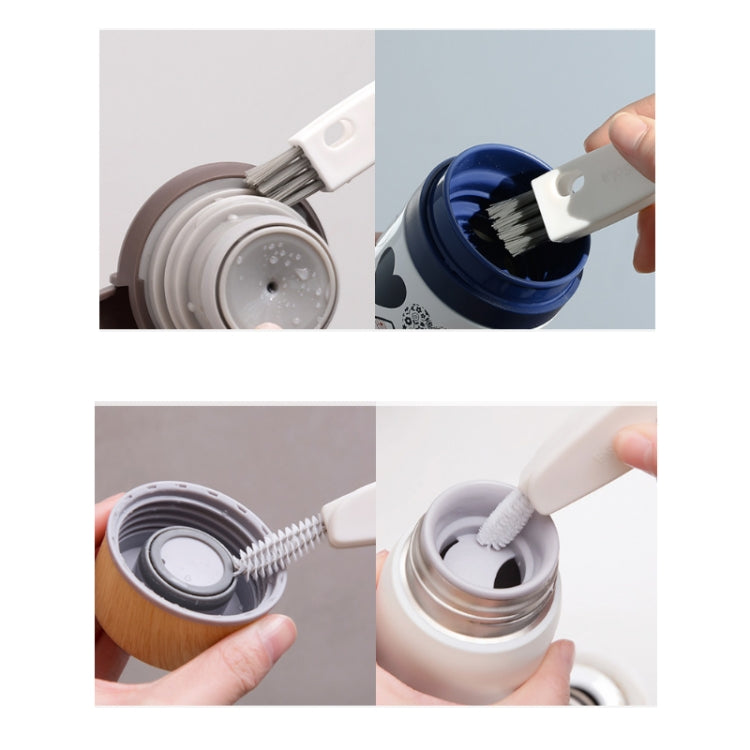 Multifunctional Cup Lid Cleaning Brush Slit Feeding Bottle Tube Brush Kitchen Tableware Crevice Brush