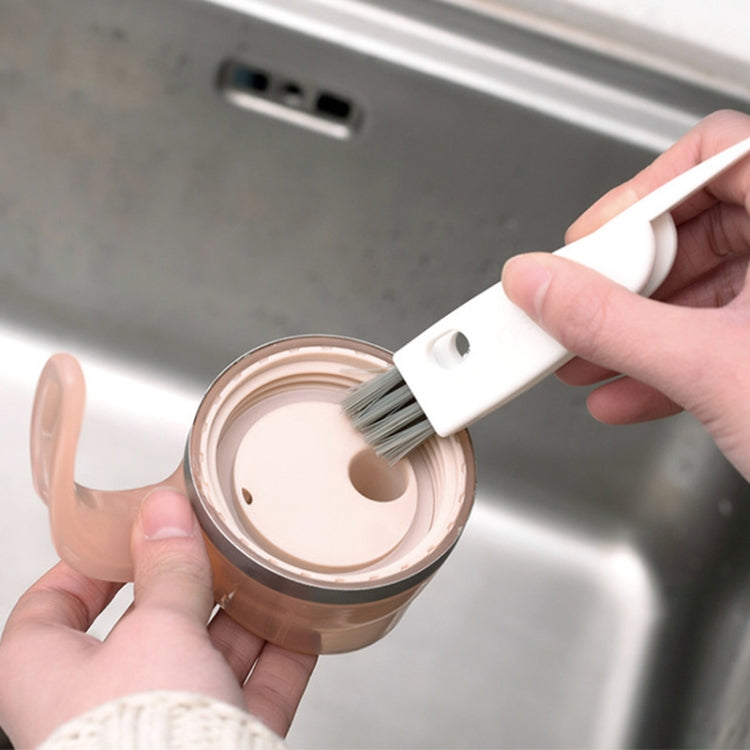 Multifunctional Cup Lid Cleaning Brush Slit Feeding Bottle Tube Brush Kitchen Tableware Crevice Brush