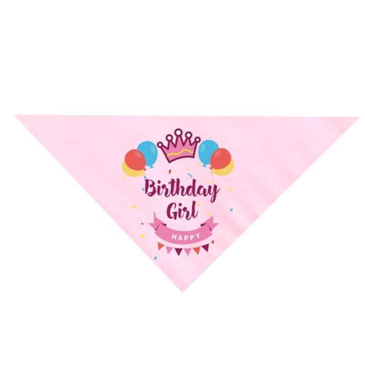 Pet Birthday Saliva Towel Double Cotton Triangle Scarf - Reluova