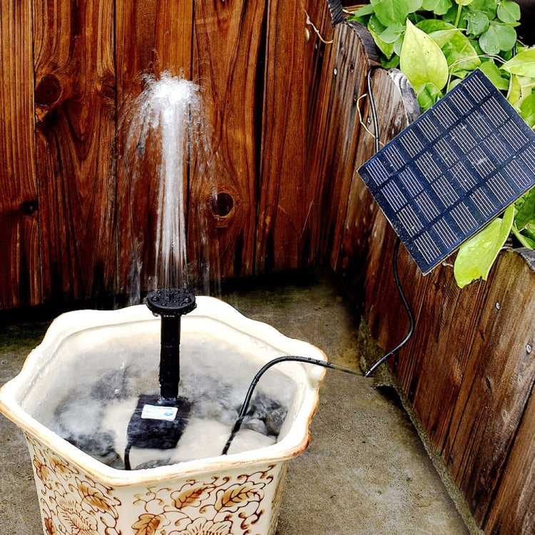 Garden Rockery Decoration Solar Fountain DC Water Pump Suspension Sprinkler