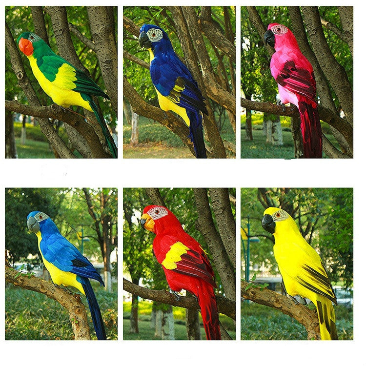 45CM Simulation Parrot Simulation Bird Macaw Foam Feather Parrot Sen Gardening Decoration My Store